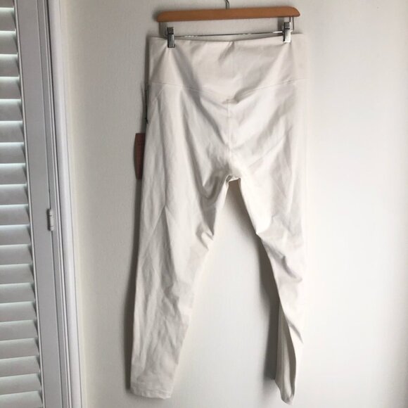 Girlfriend Collective Size XXL Ivory High Rise Compressive Leggings - Picture 6 of 8